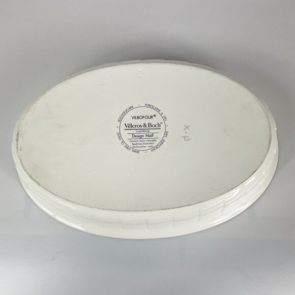 Villeroy and Boch Vilbofour Design Naif Oval Ceramic Casserole Baking Dish - Picture 5 of 6